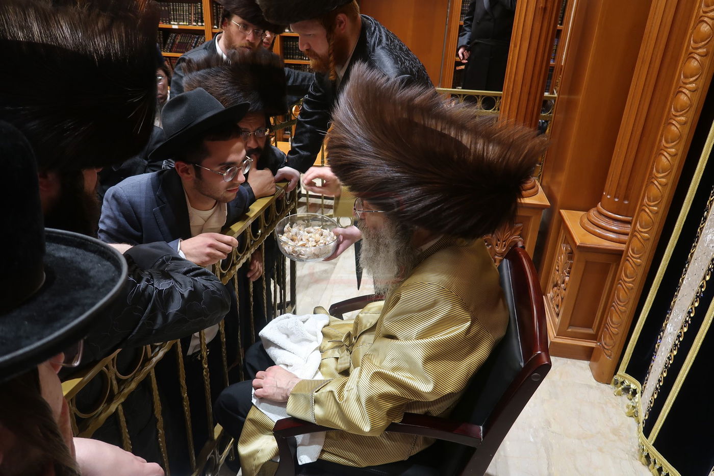 הרה"צ ר' אלימלך בידרמן, מוצ"ש בחיפה