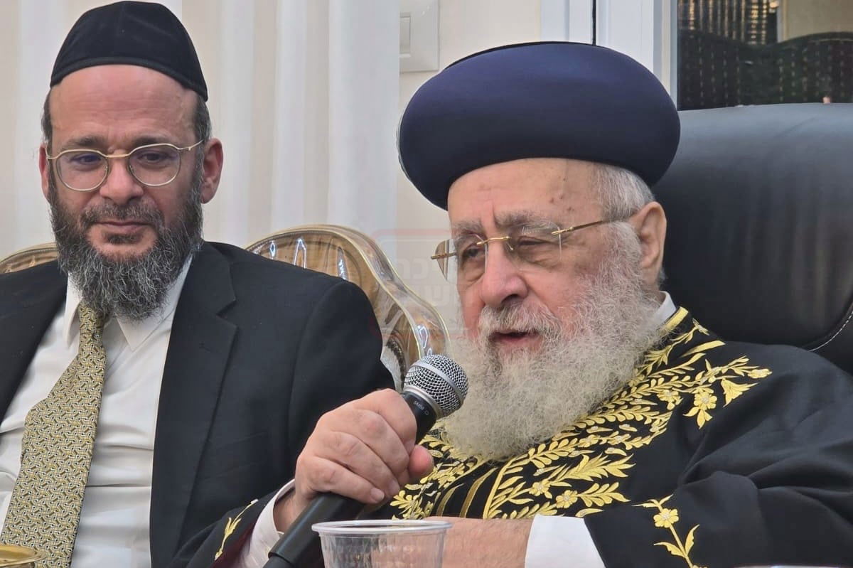 הראשל"צ הגר"י יוסף בשמחת ש"ב לבן הרה"ג ר' שמעון דרור