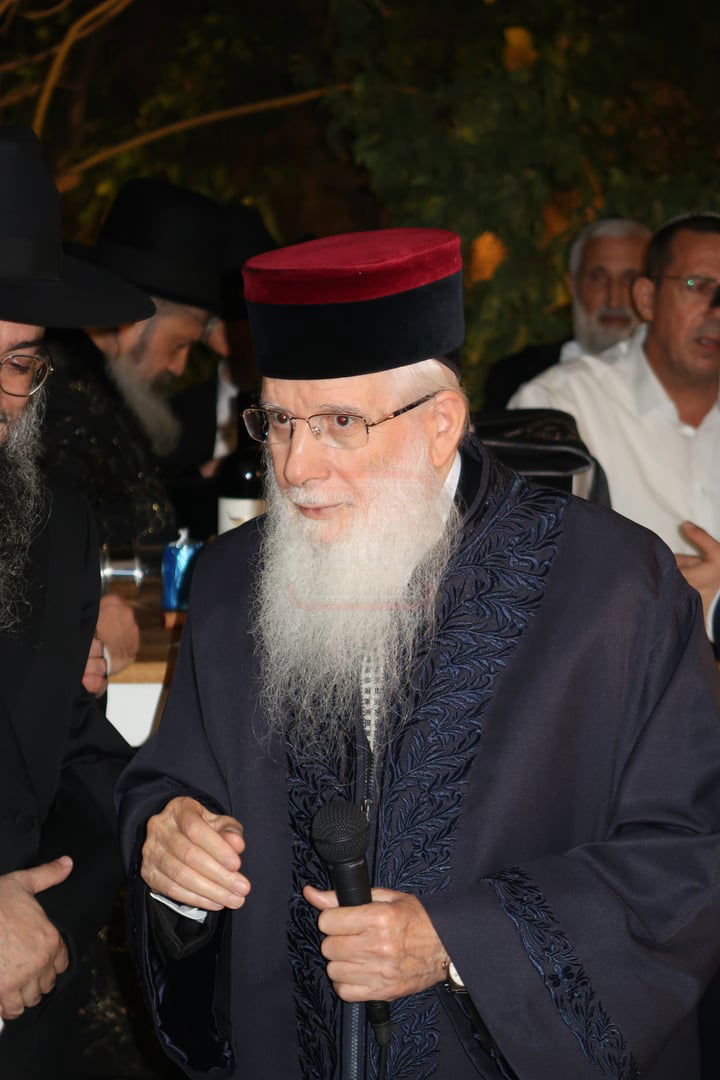 שמחת נישואי נכד האדמו"ר רבי יחיאל אבוחצירא 