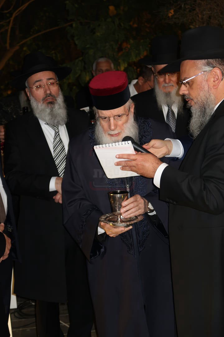 שמחת נישואי נכד האדמו"ר רבי יחיאל אבוחצירא 