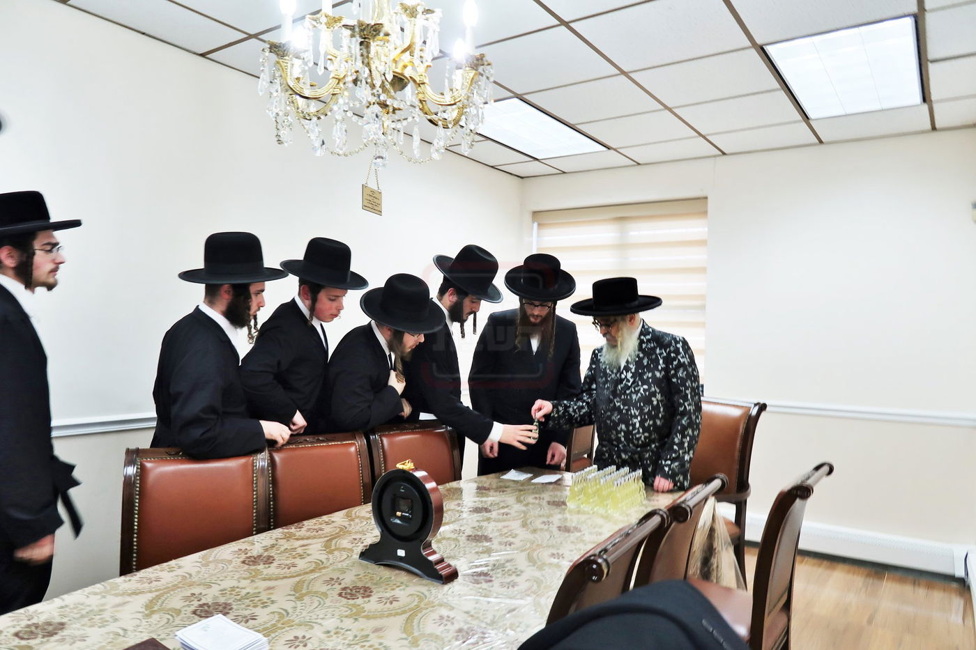 מעמד צאתכם לשלום לאדמו"ר מסאטמר