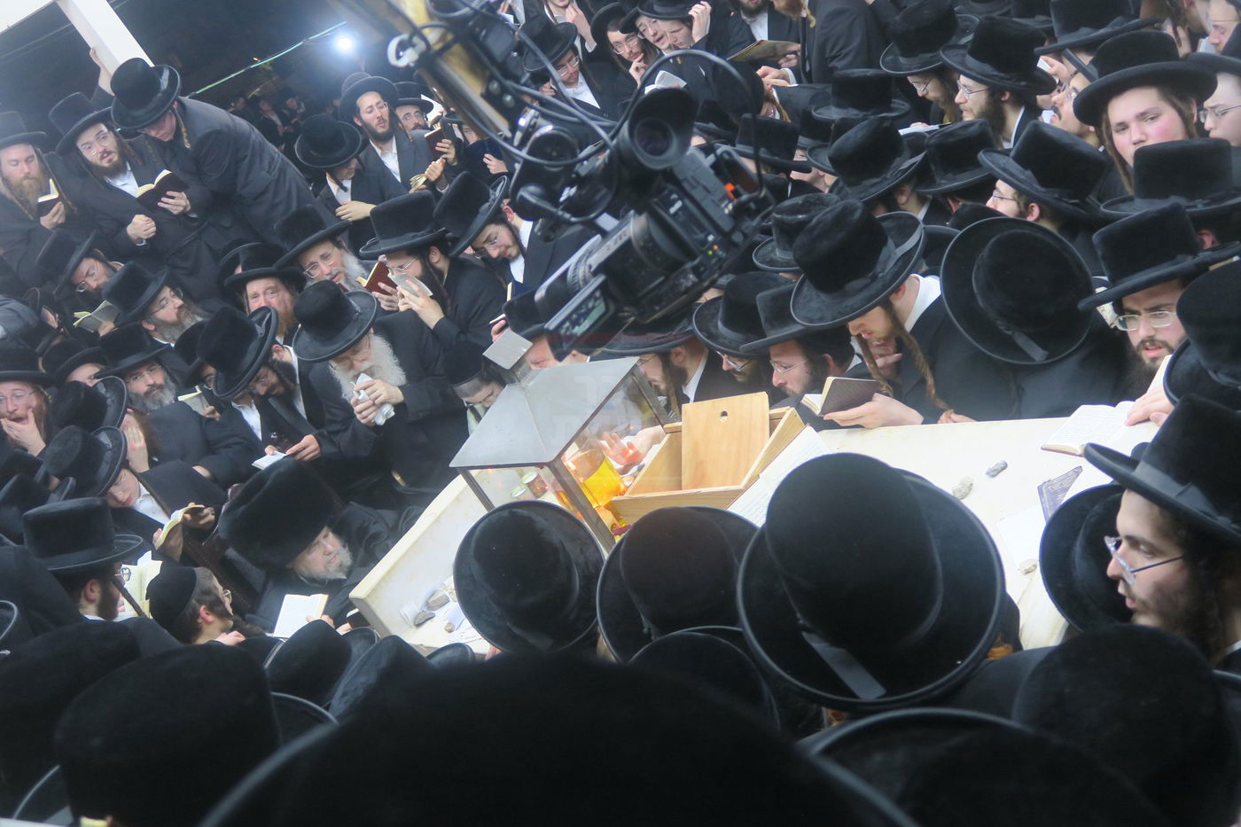 האדמו"ר מבעלזא בעליה לציון אביו זצ"ל בטבריה