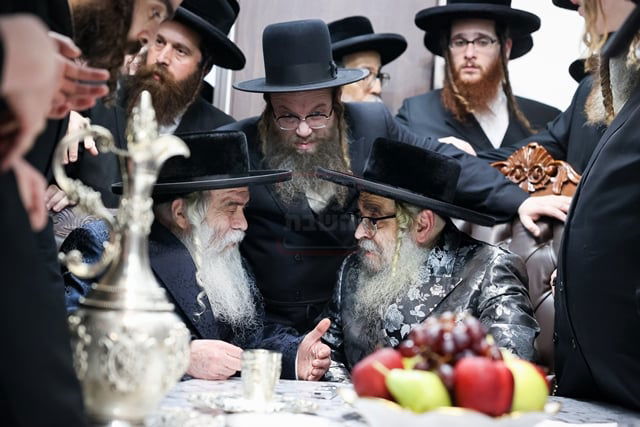 האדמו"ר מסאטמר בביקור אצל האדמו"ר מקרעטשניף י-ם