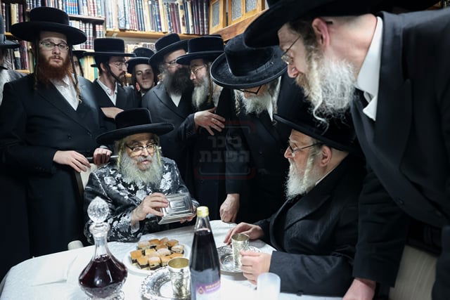 האדמו"ר מסאטמר בביקור אצל הגאון רבי משה טייטלבוים