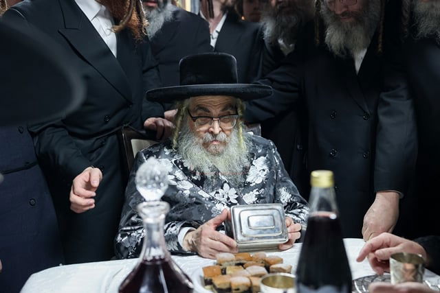 האדמו"ר מסאטמר בביקור אצל הגאון רבי משה טייטלבוים