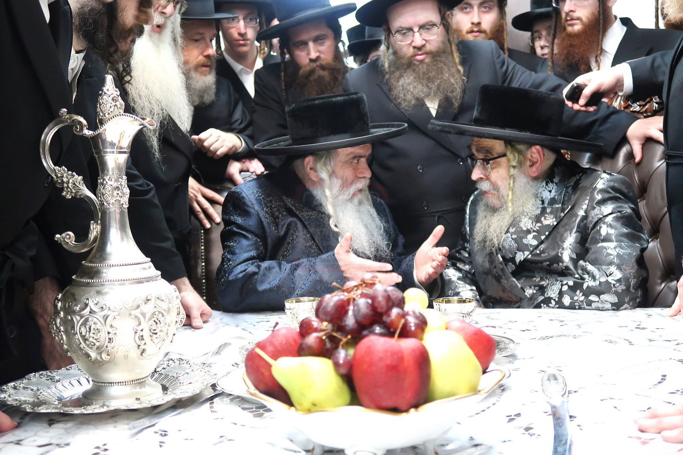 האדמו"ר מסאטמר בביקור אצל האדמו"ר מקרעטשניף י-ם