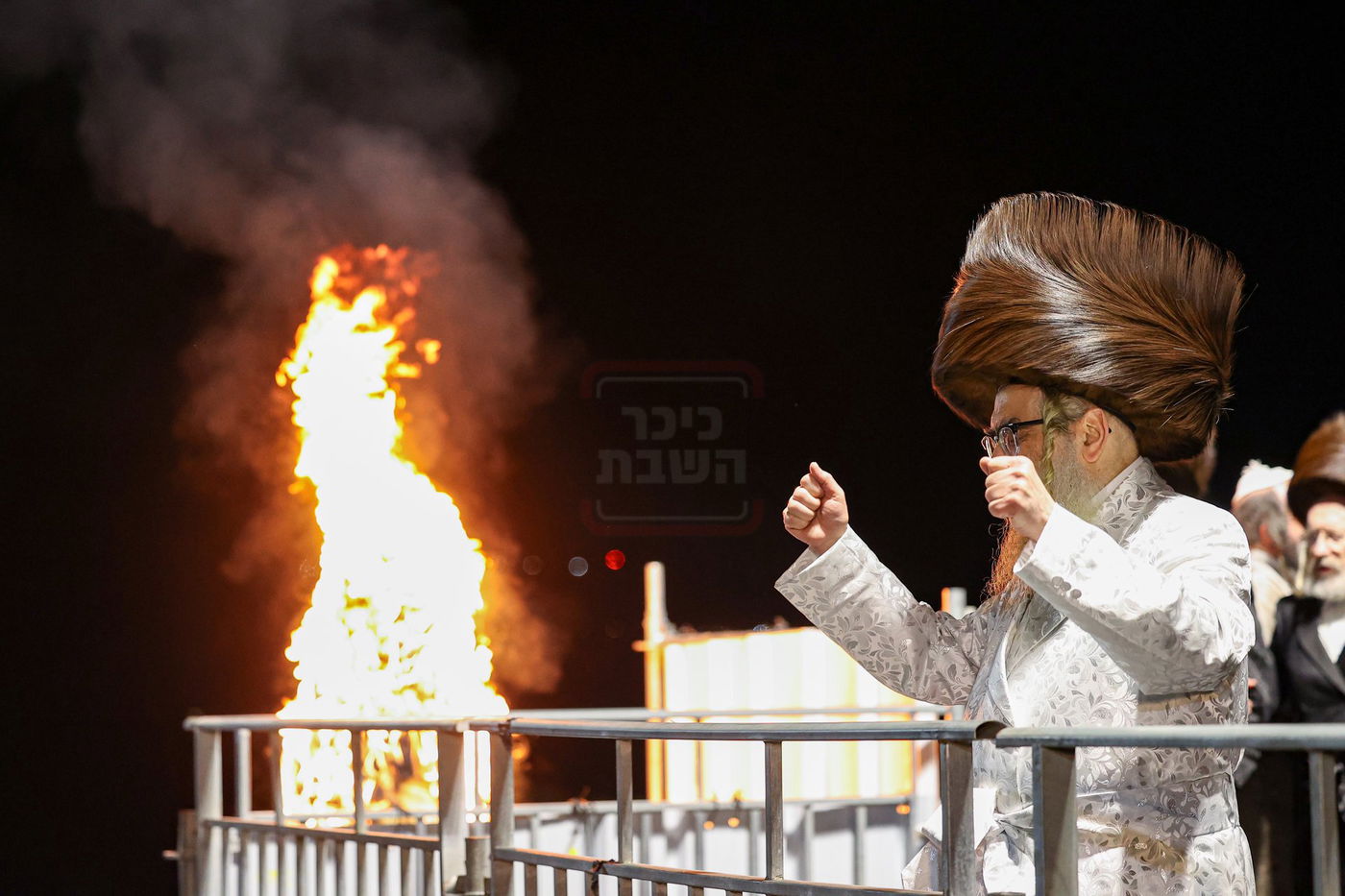 האדמו"ר מסאטמר בהדלקה במירון