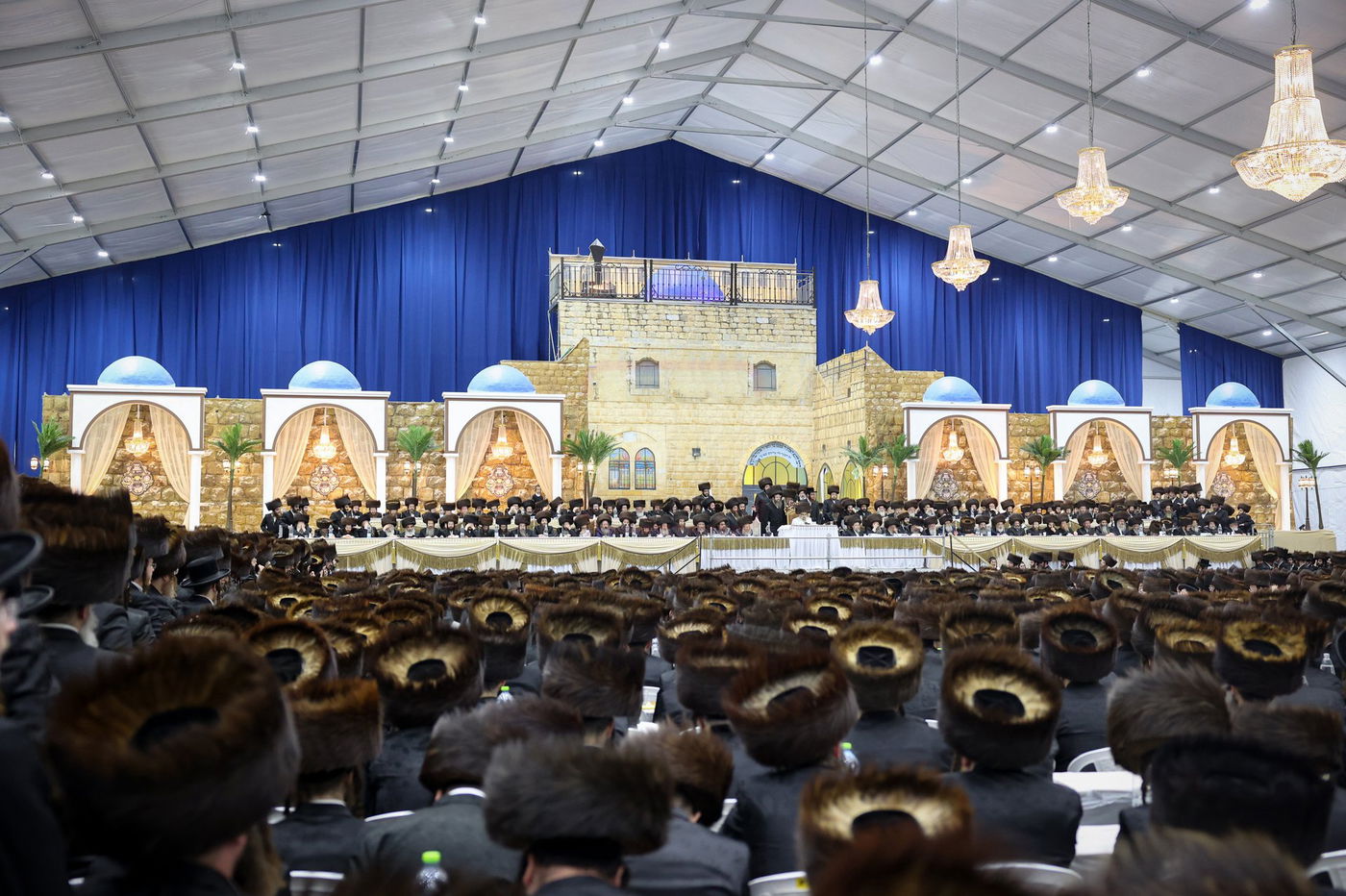 האדמו"ר מסאטמר בסעודה שלישית במירון