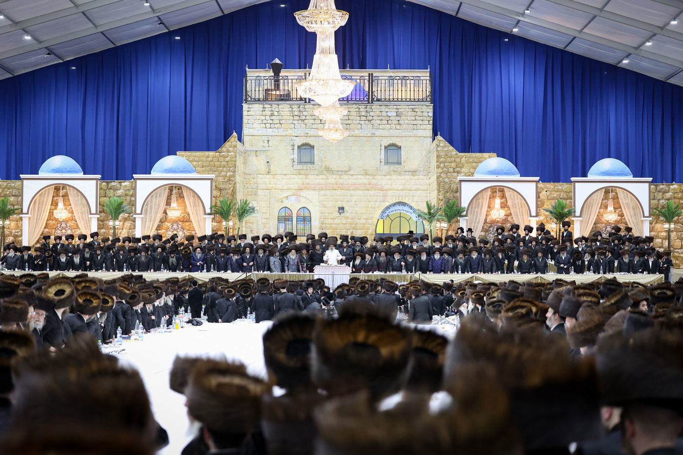 האדמו"ר מסאטמר בסעודה שלישית במירון