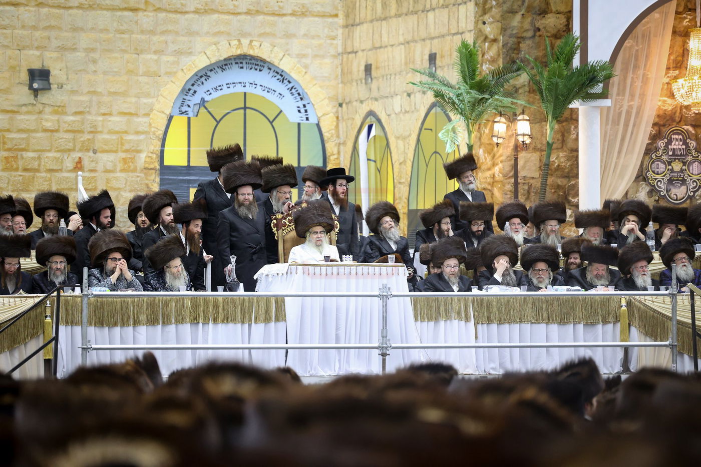 האדמו"ר מסאטמר בסעודה שלישית במירון