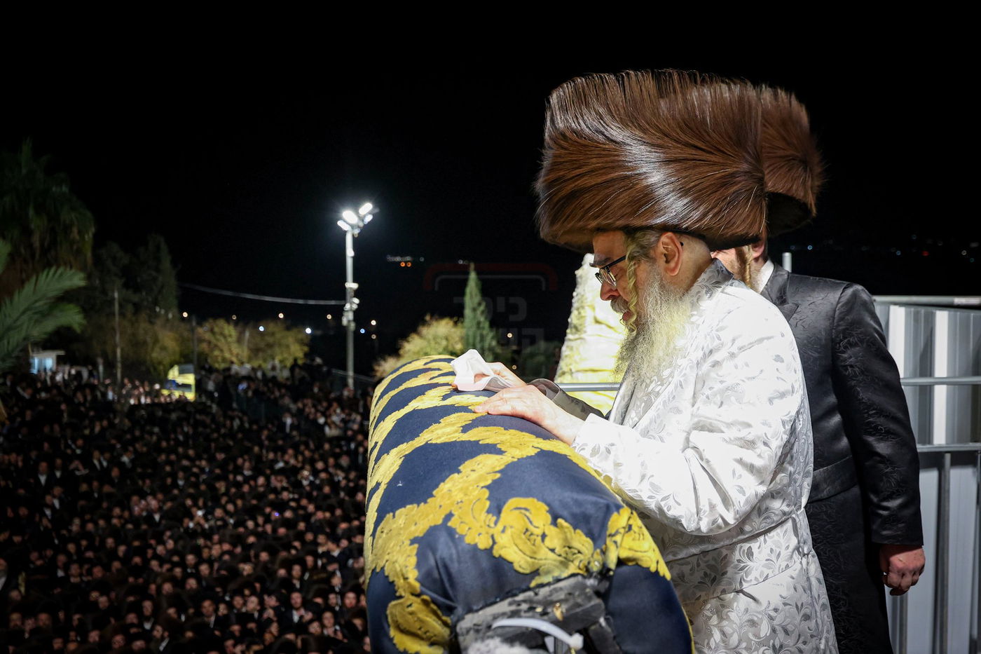 האדמו"ר מסאטמר בהדלקה במירון