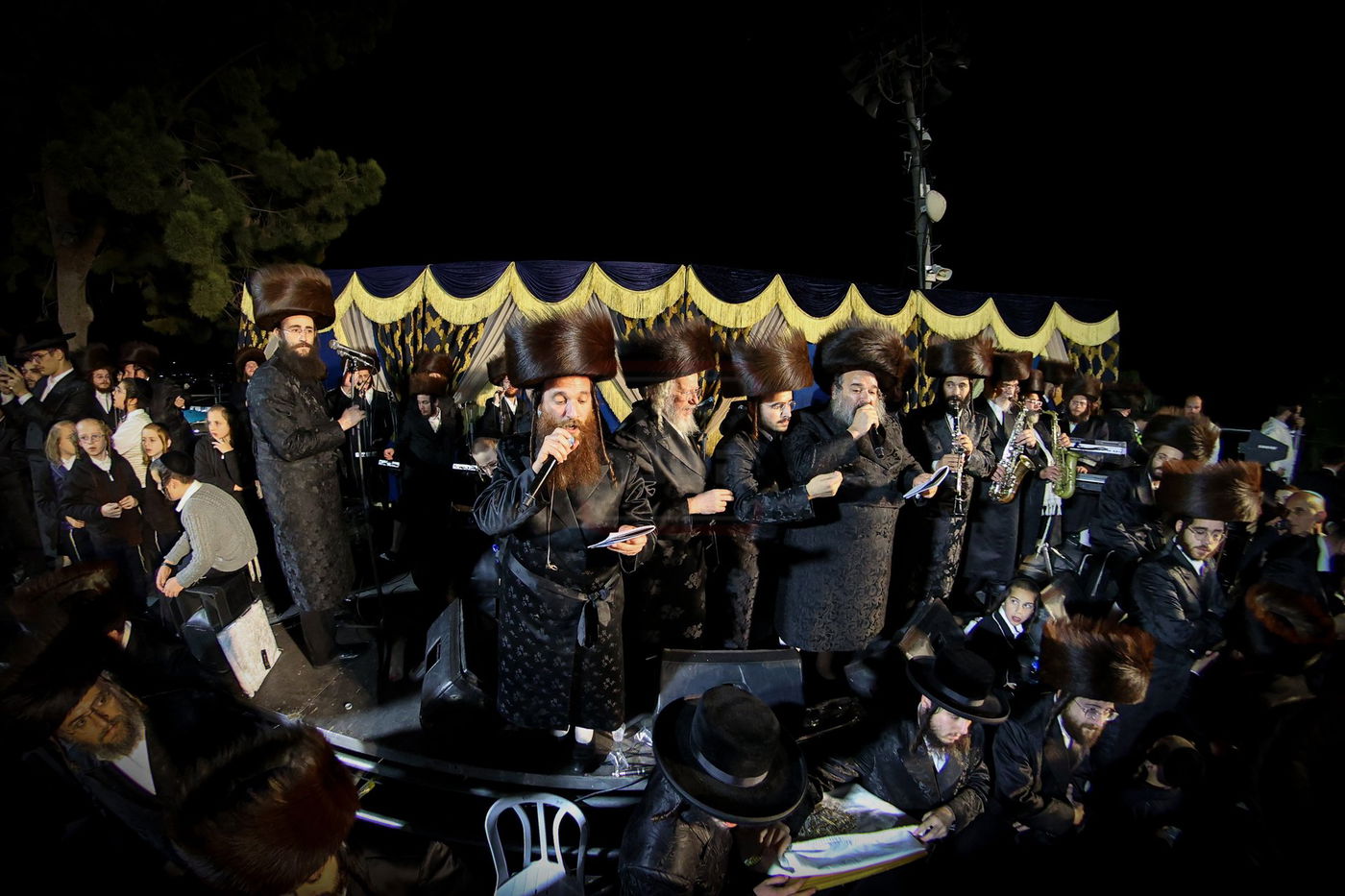 האדמו"ר מסאטמר בהדלקה במירון