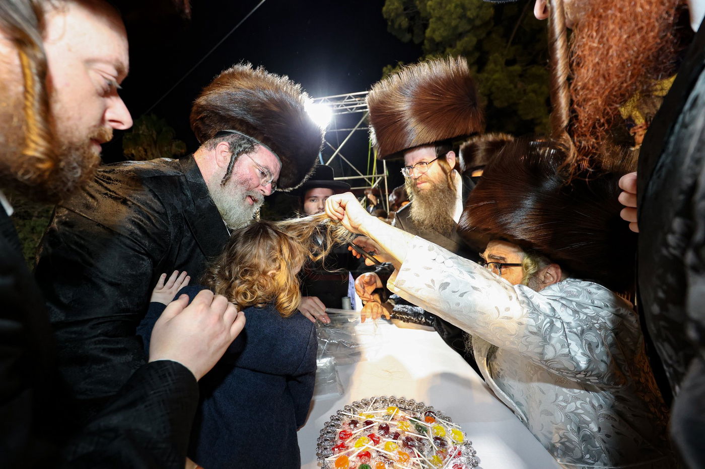 האדמו"ר מסאטמר בהדלקה במירון