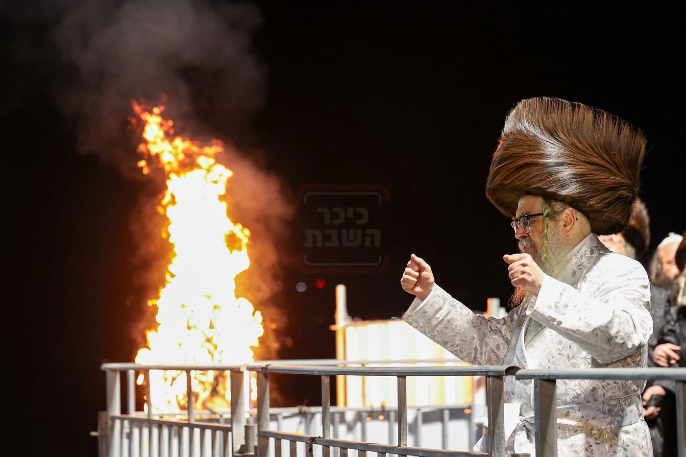 האדמו"ר מסאטמר בהדלקה במירון