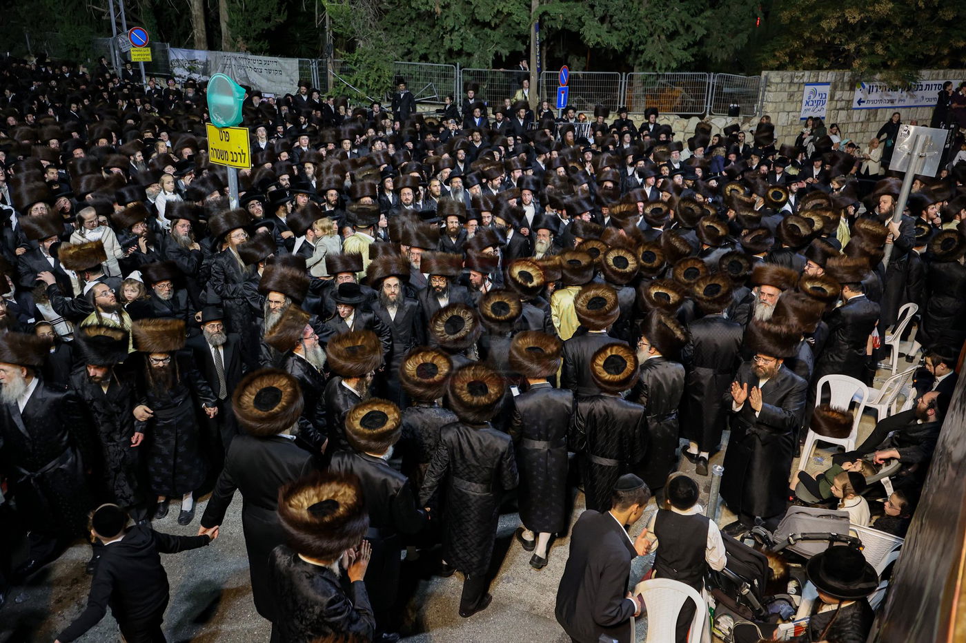 האדמו"ר מסאטמר בהדלקה במירון