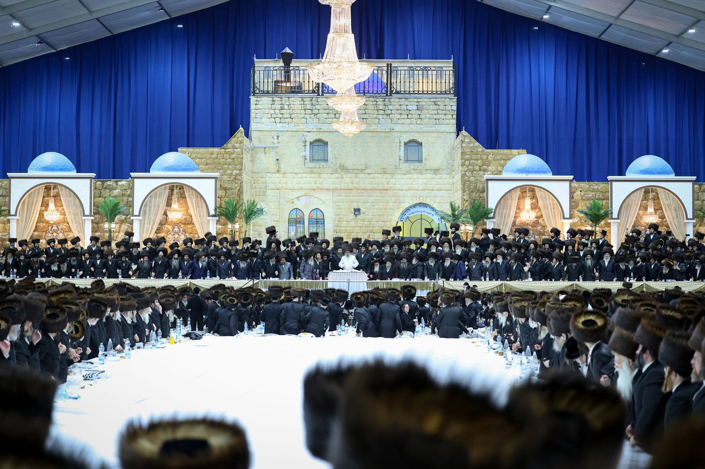 האדמו"ר מסאטמר בסעודה שלישית במירון