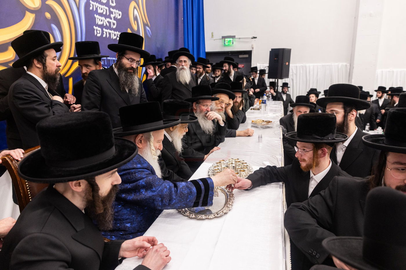 מעמד הכתרת הרה"ג ר' יחזקאל ליפשיץ לדומ"צ באבוב לינדן