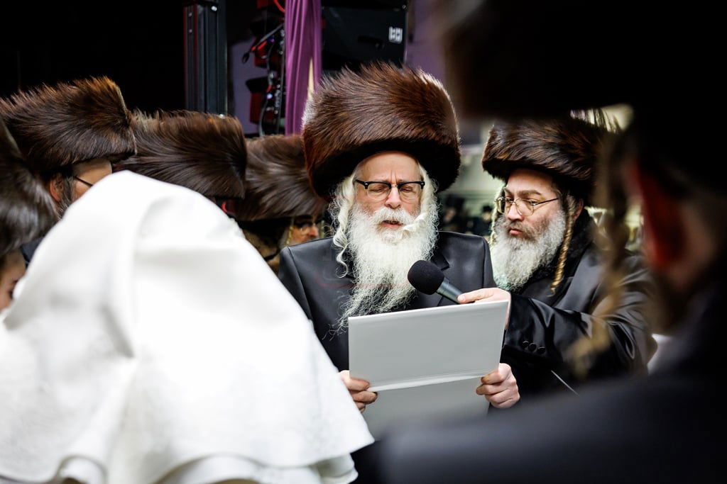 מעמד החופה לנינתו הראשונה של האדמו"ר מסאטמר