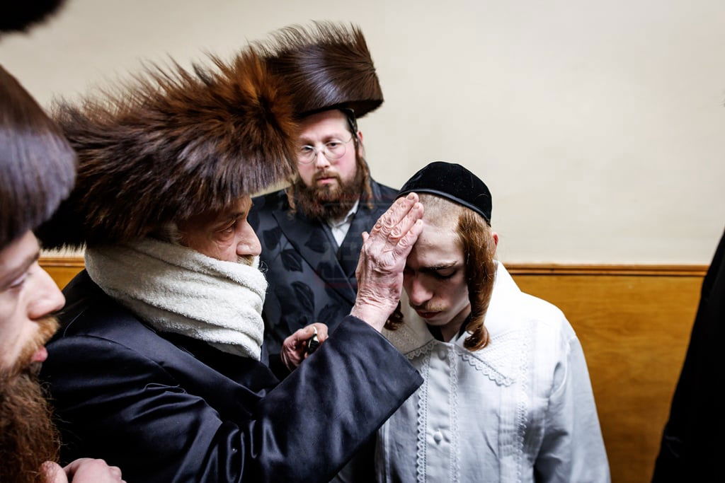 מעמד החופה לנינתו הראשונה של האדמו"ר מסאטמר