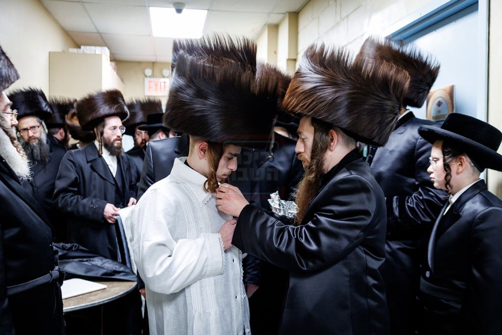 מעמד החופה לנינתו הראשונה של האדמו"ר מסאטמר