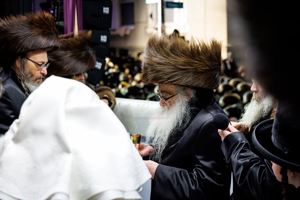 מעמד החופה לנינתו הראשונה של האדמו"ר מסאטמר