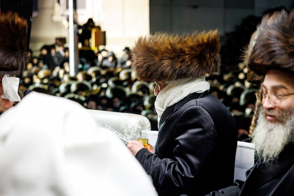 מעמד החופה לנינתו הראשונה של האדמו"ר מסאטמר