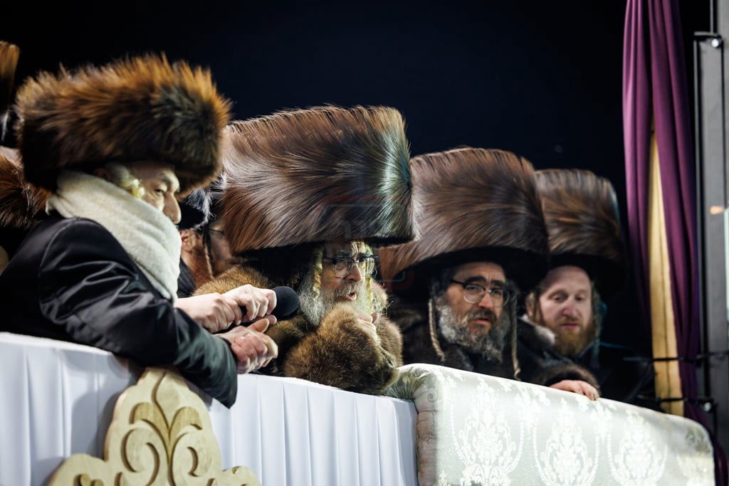 מעמד החופה לנינתו הראשונה של האדמו"ר מסאטמר