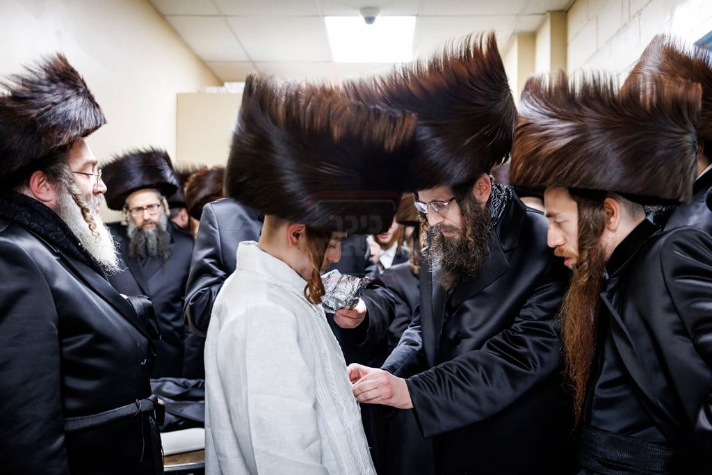 מעמד החופה לנינתו הראשונה של האדמו"ר מסאטמר