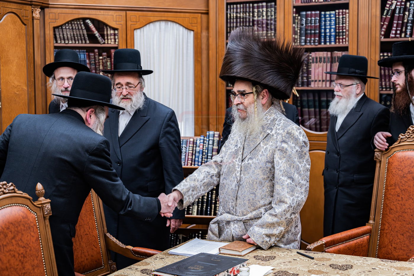 האדמו"ר מסאטמר בפגישת שתדלנות עם בכירי כלא אוטיסוויל