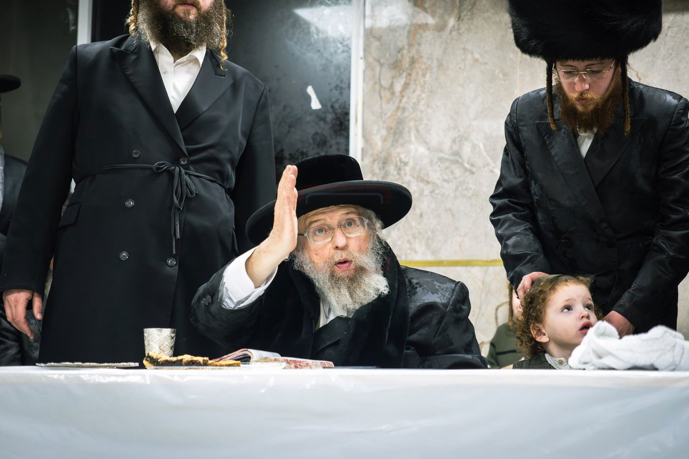 האדמו"ר מפינסק קרלין באתרא קדישא מירון