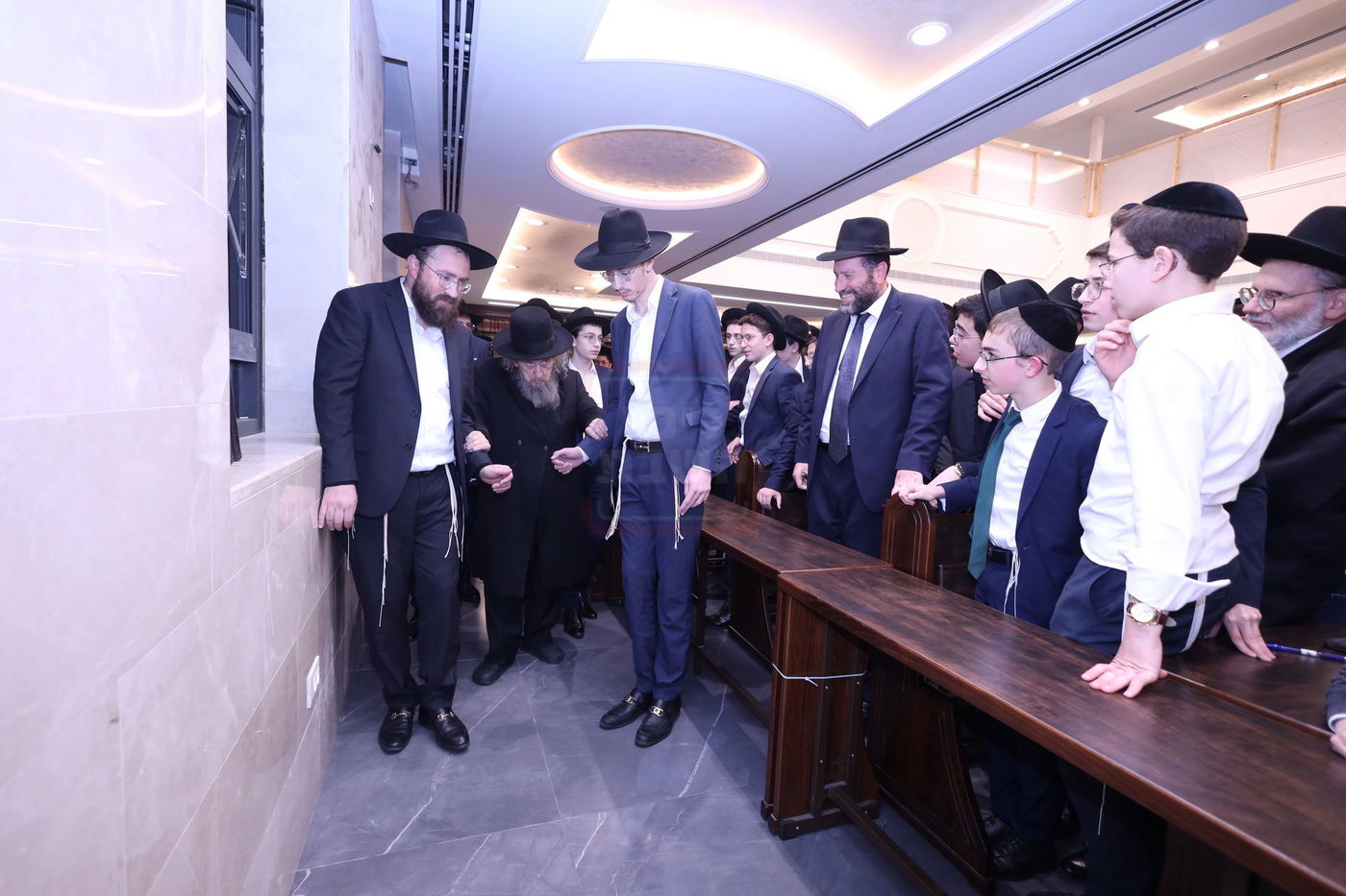 מעמד "ריתחא דאורייתא" בפתח תקווה בראשות ראש הישיבה הגר"ד לנדו