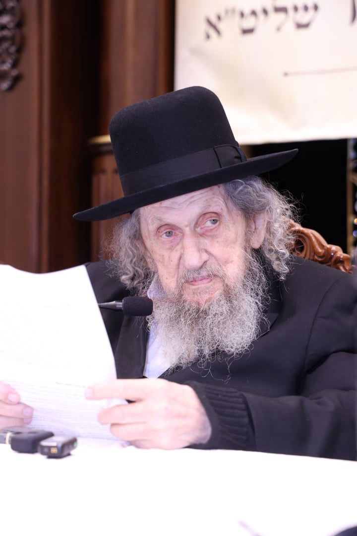 מעמד "ריתחא דאורייתא" בפתח תקווה בראשות ראש הישיבה הגר"ד לנדו