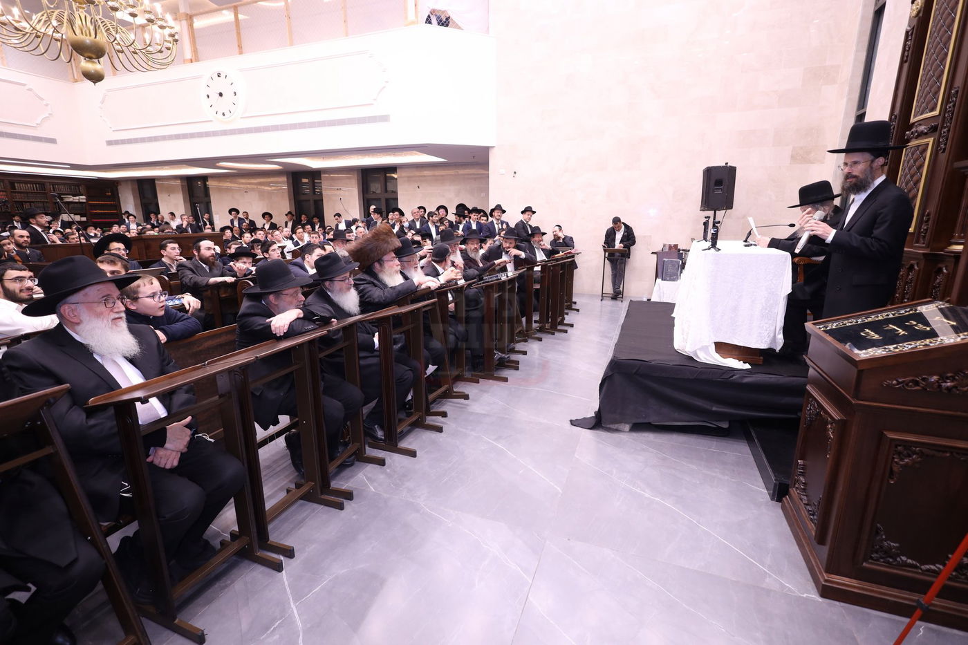 מעמד "ריתחא דאורייתא" בפתח תקווה בראשות ראש הישיבה הגר"ד לנדו