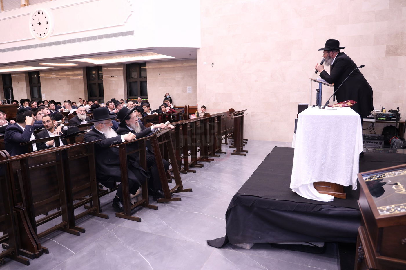 מעמד "ריתחא דאורייתא" בפתח תקווה בראשות ראש הישיבה הגר"ד לנדו