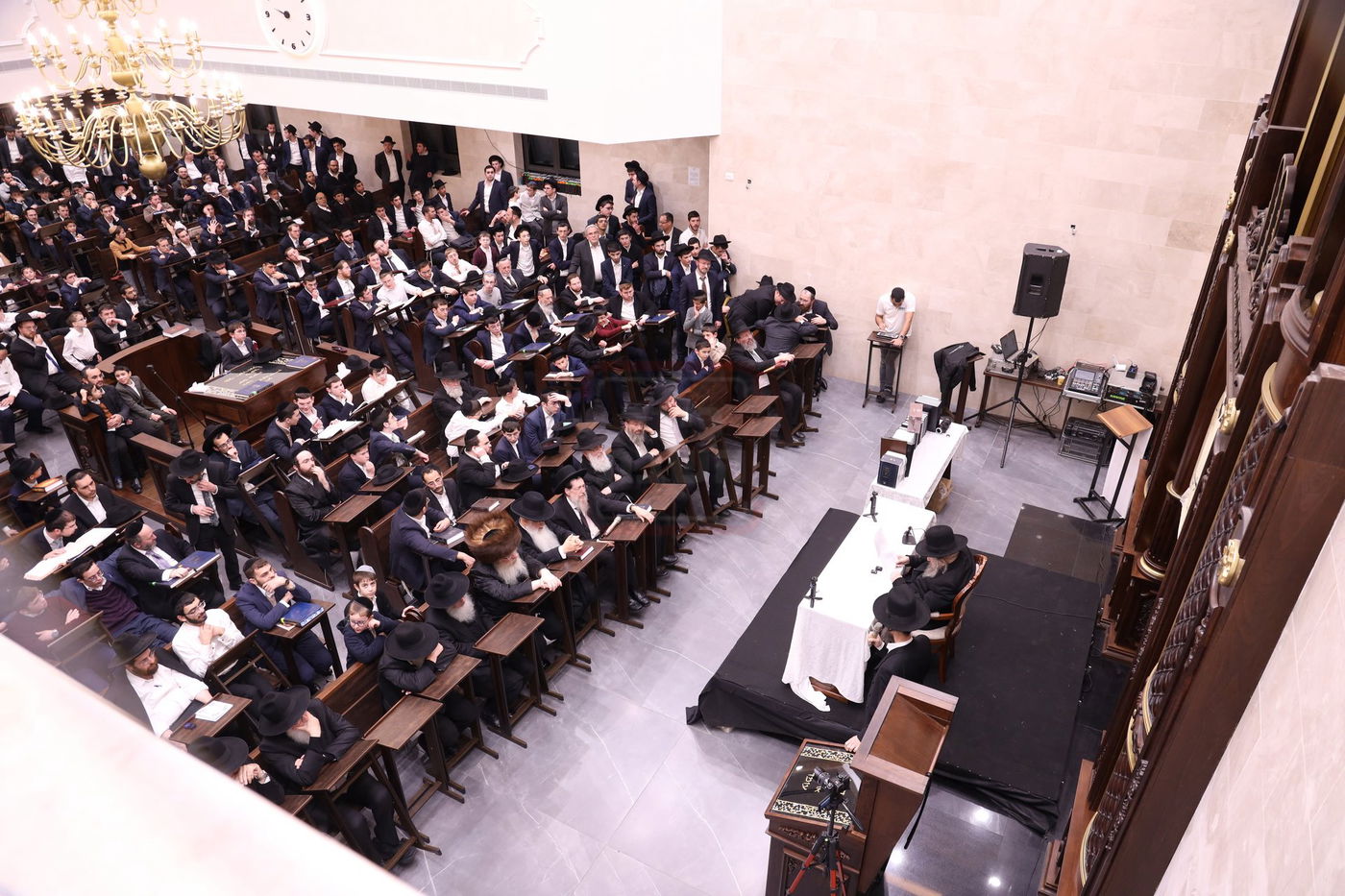 מעמד "ריתחא דאורייתא" בפתח תקווה בראשות ראש הישיבה הגר"ד לנדו