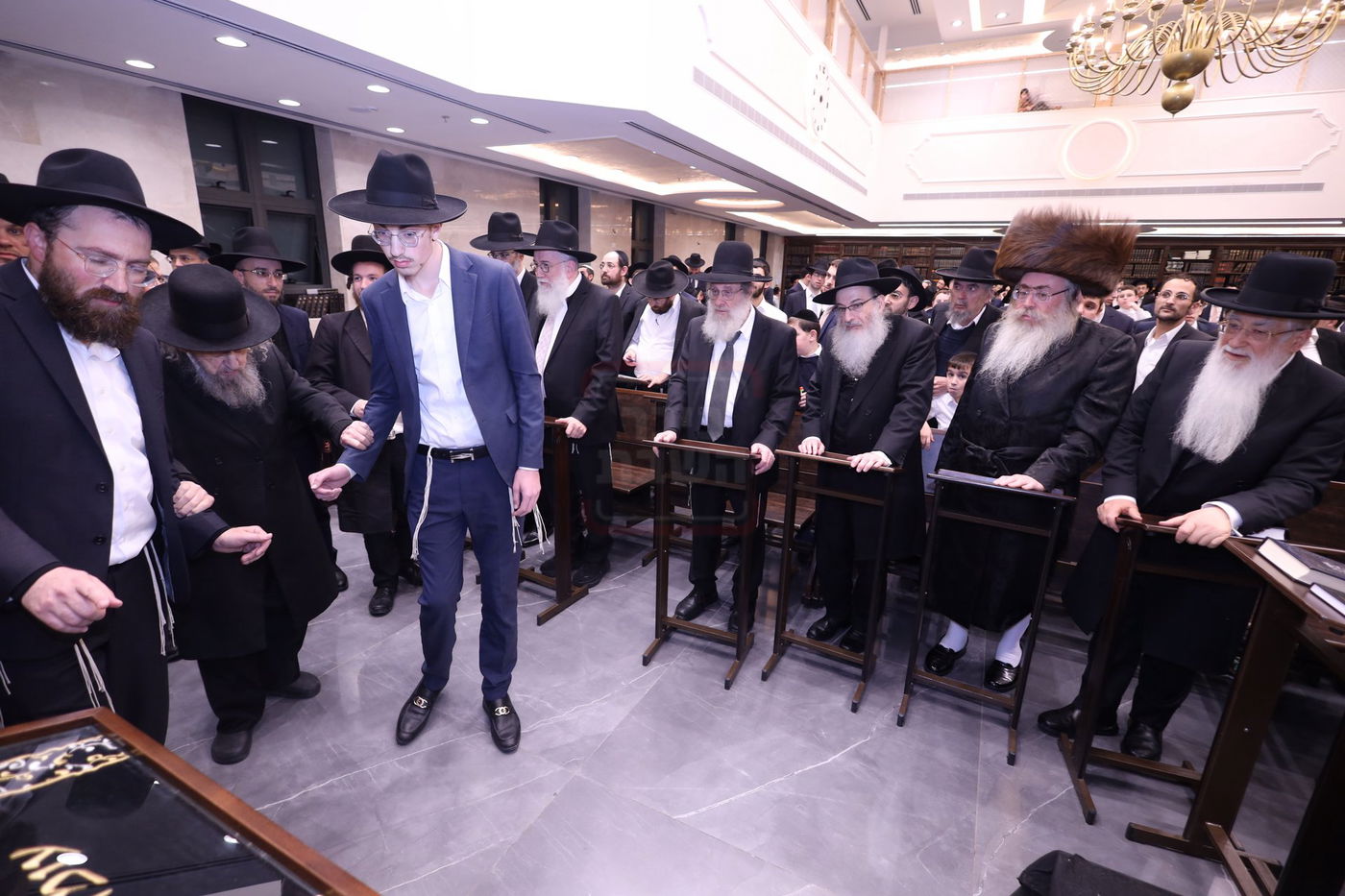 מעמד "ריתחא דאורייתא" בפתח תקווה בראשות ראש הישיבה הגר"ד לנדו