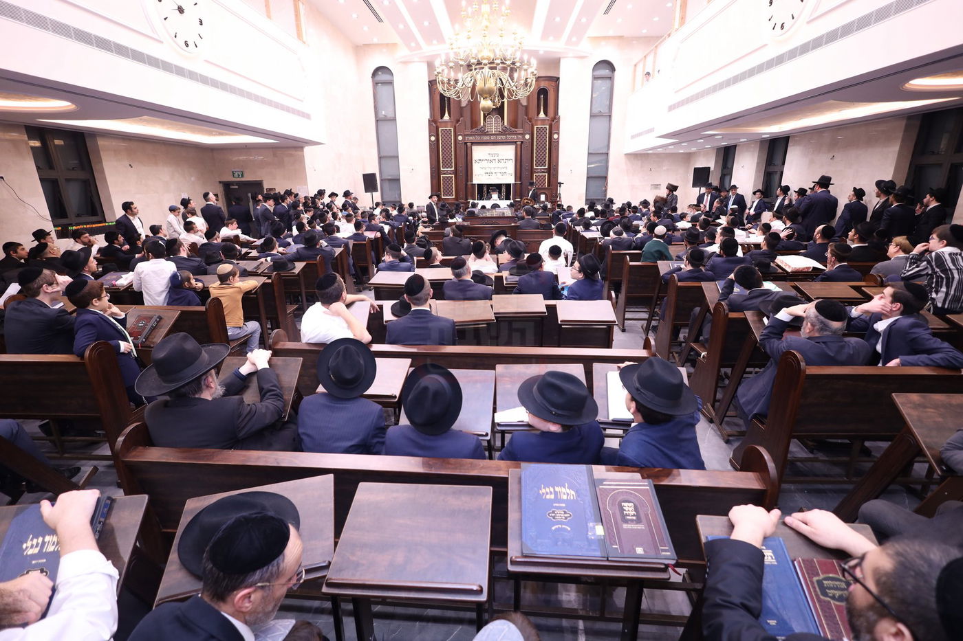 מעמד "ריתחא דאורייתא" בפתח תקווה בראשות ראש הישיבה הגר"ד לנדו