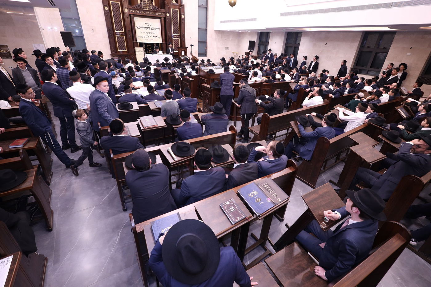 מעמד "ריתחא דאורייתא" בפתח תקווה בראשות ראש הישיבה הגר"ד לנדו