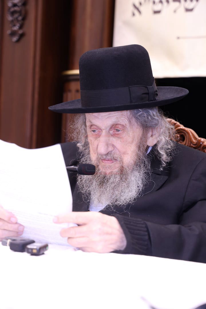 מעמד "ריתחא דאורייתא" בפתח תקווה בראשות ראש הישיבה הגר"ד לנדו