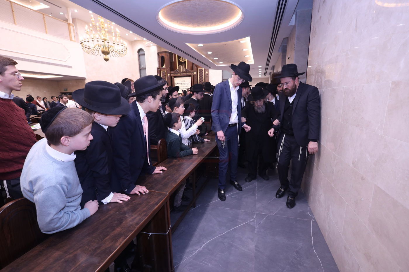 מעמד "ריתחא דאורייתא" בפתח תקווה בראשות ראש הישיבה הגר"ד לנדו