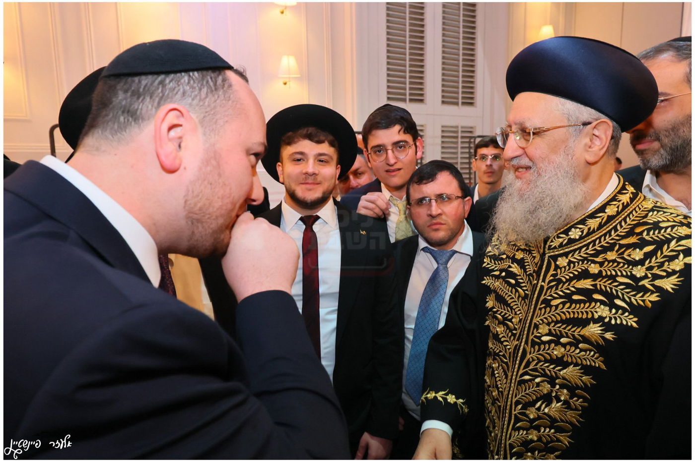 חתונת בת הגאון הרב יגאל כהן עם בן הגאון הרב אליהו שטרית