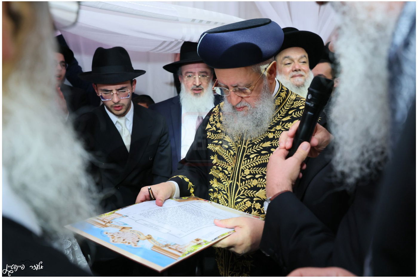 חתונת בת הגאון הרב יגאל כהן עם בן הגאון הרב אליהו שטרית