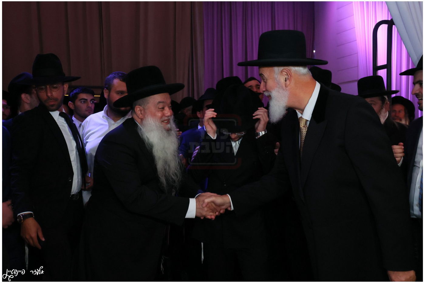 חתונת בת הגאון הרב יגאל כהן עם בן הגאון הרב אליהו שטרית