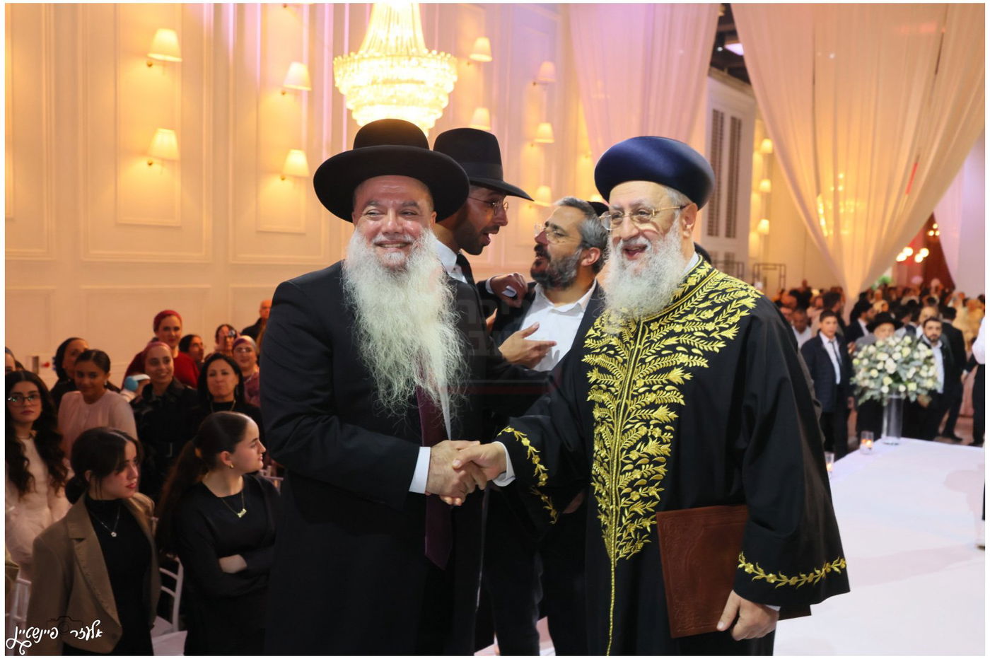 חתונת בת הגאון הרב יגאל כהן עם בן הגאון הרב אליהו שטרית