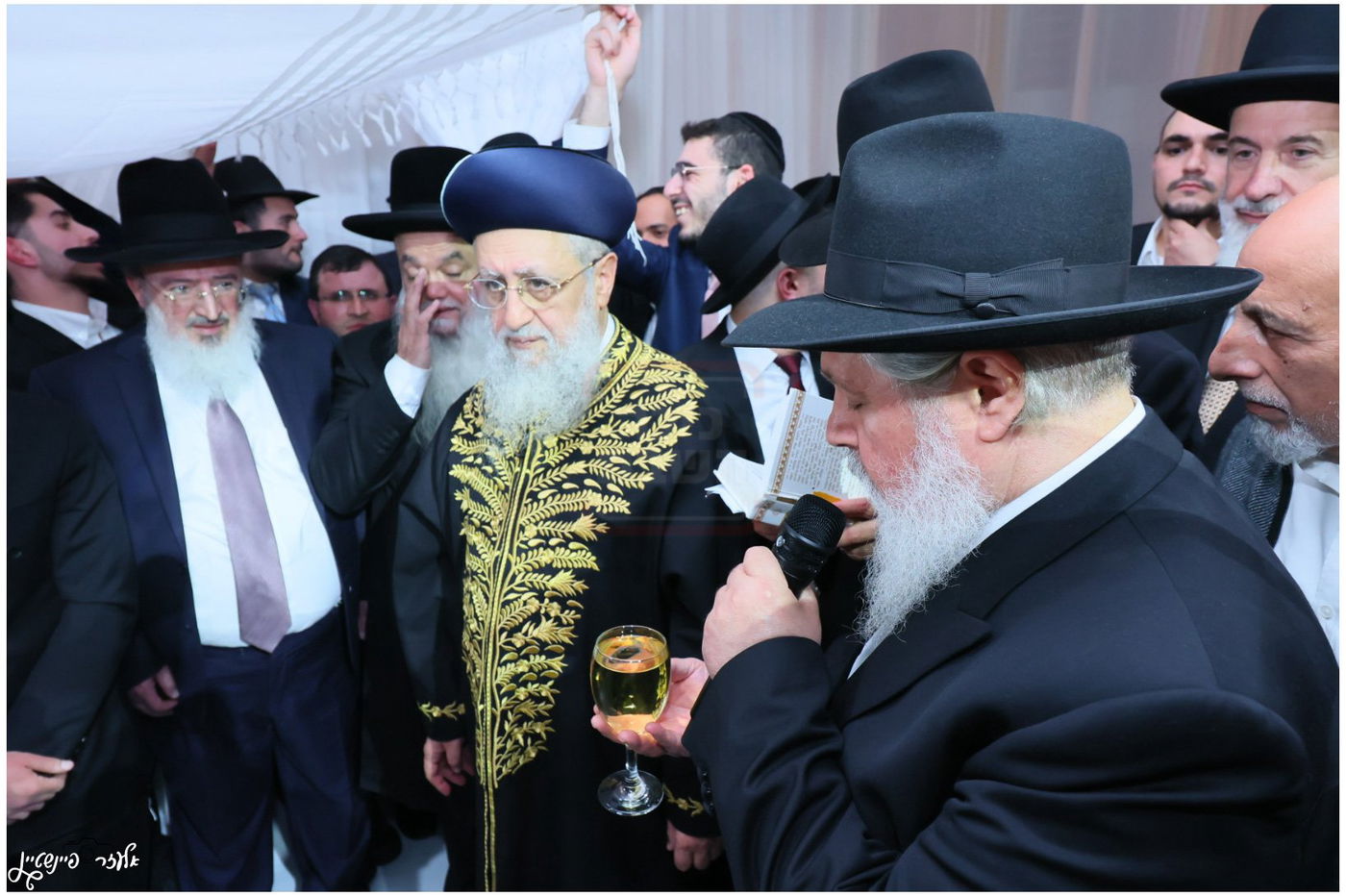 חתונת בת הגאון הרב יגאל כהן עם בן הגאון הרב אליהו שטרית