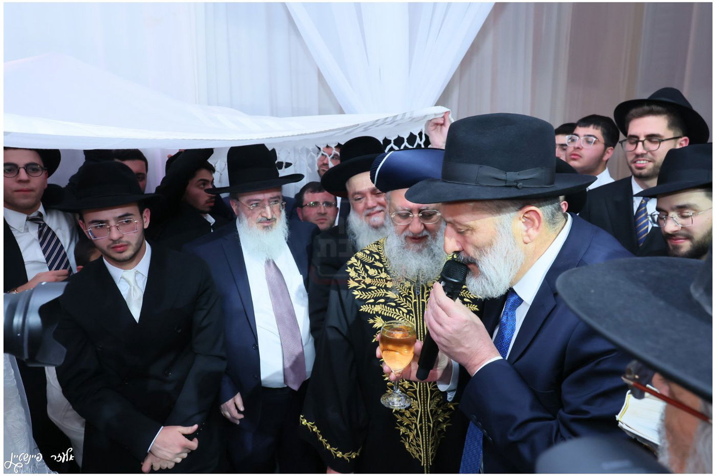 חתונת בת הגאון הרב יגאל כהן עם בן הגאון הרב אליהו שטרית