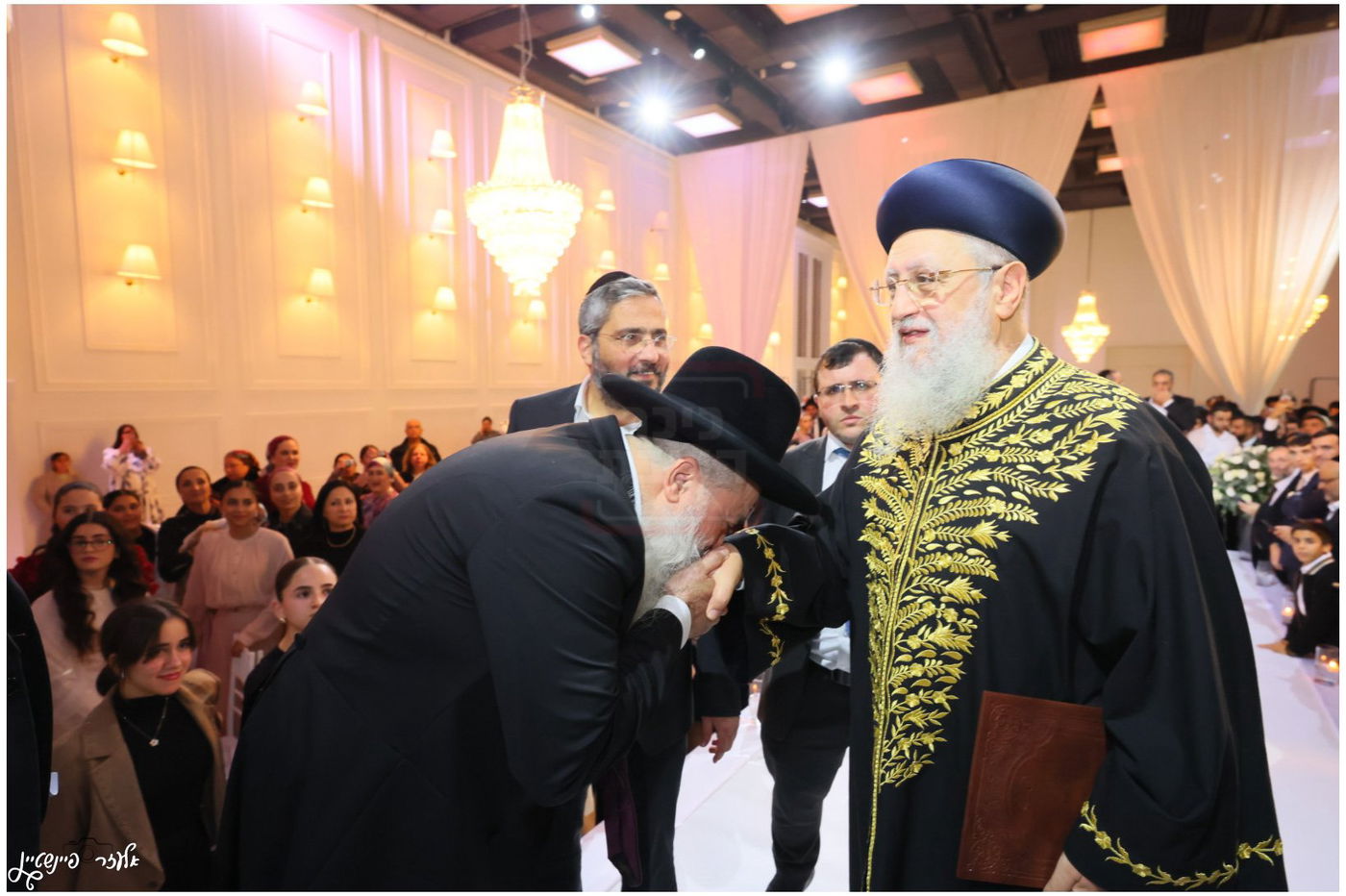 חתונת בת הגאון הרב יגאל כהן עם בן הגאון הרב אליהו שטרית