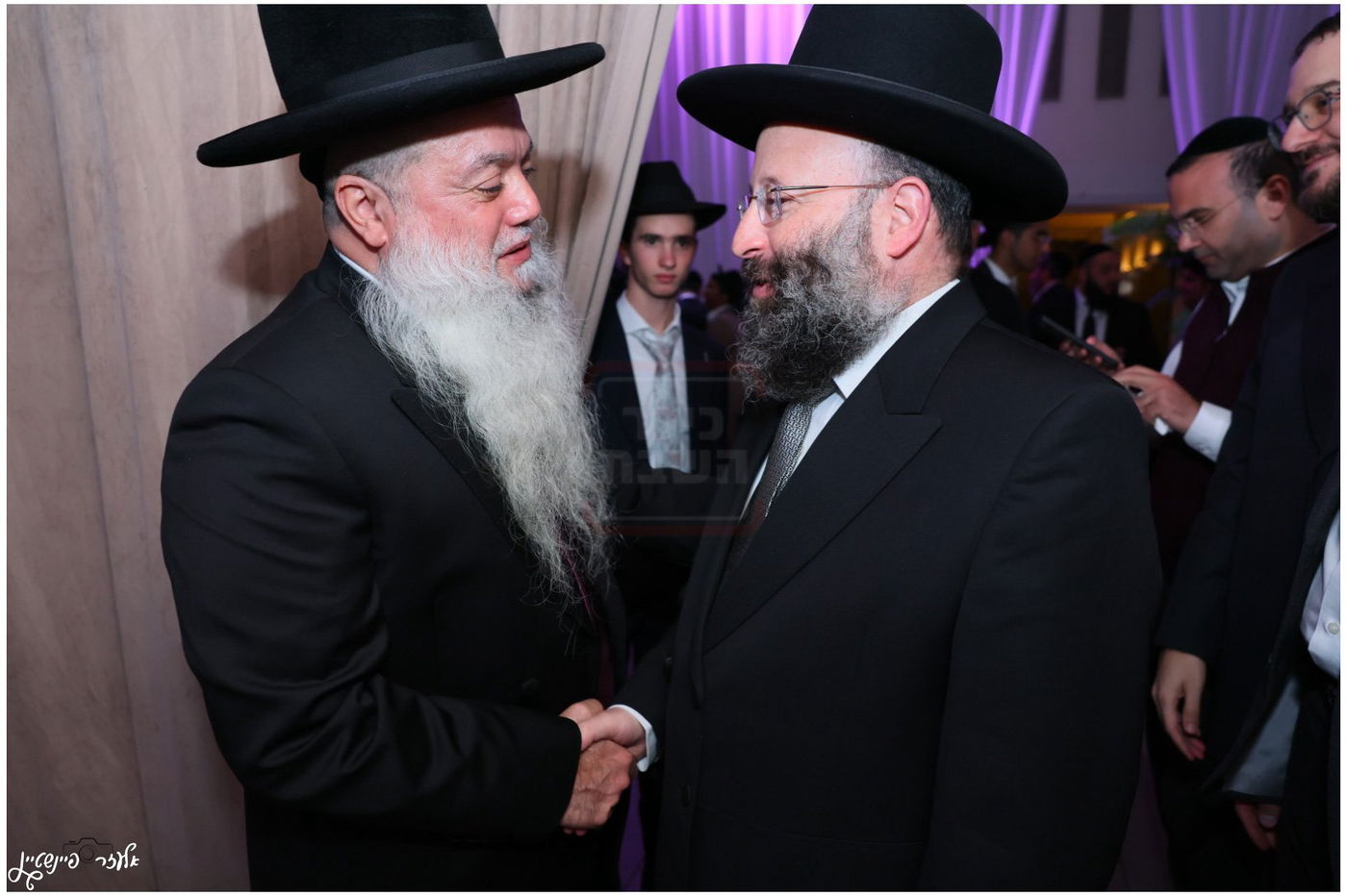 חתונת בת הגאון הרב יגאל כהן עם בן הגאון הרב אליהו שטרית