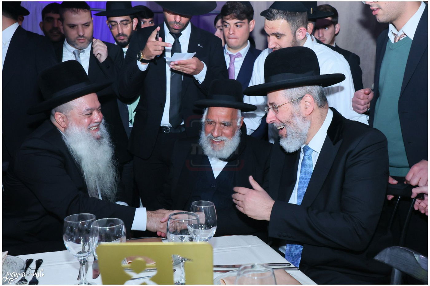 חתונת בת הגאון הרב יגאל כהן עם בן הגאון הרב אליהו שטרית