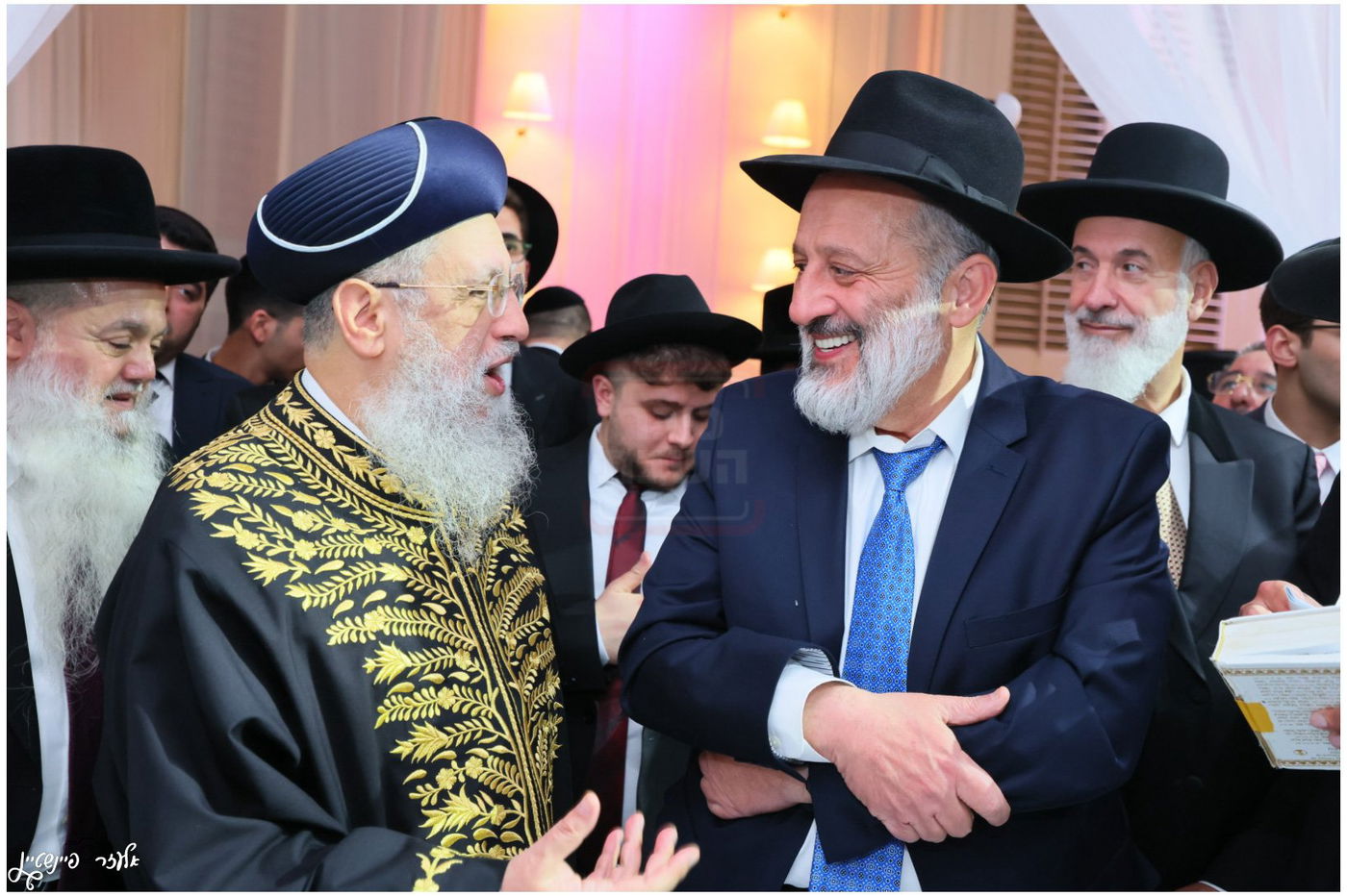 חתונת בת הגאון הרב יגאל כהן עם בן הגאון הרב אליהו שטרית